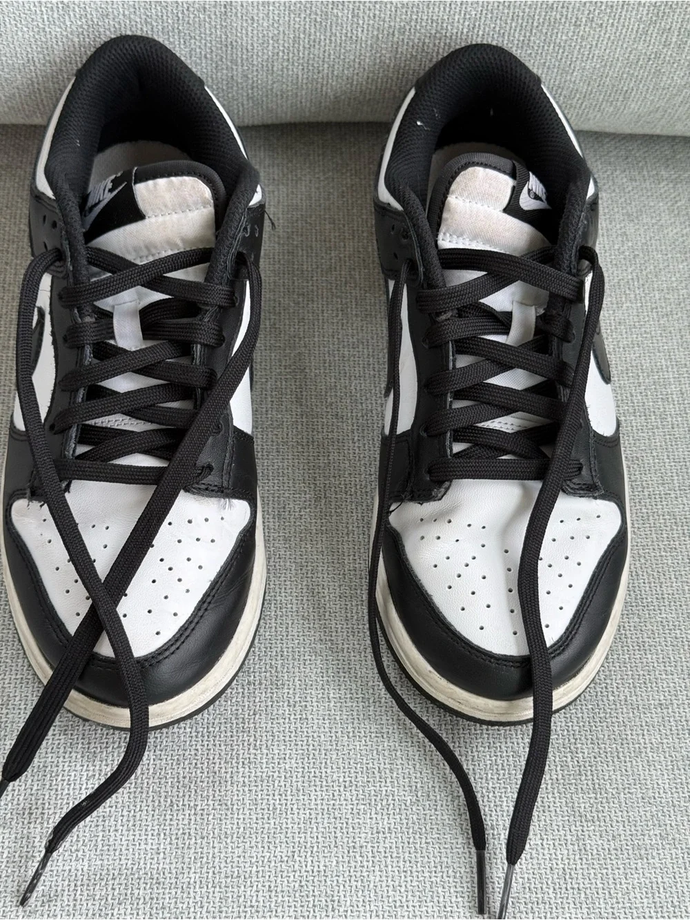 Nike Black and White Women's Low-Top Athletic Sneakers